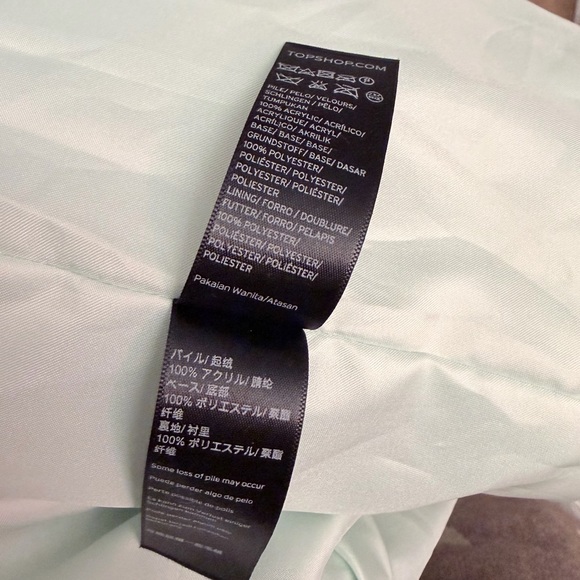 Topshop Sky Blue Teddy Jacket with Yellow Star size 6 - Picture 9 of 13